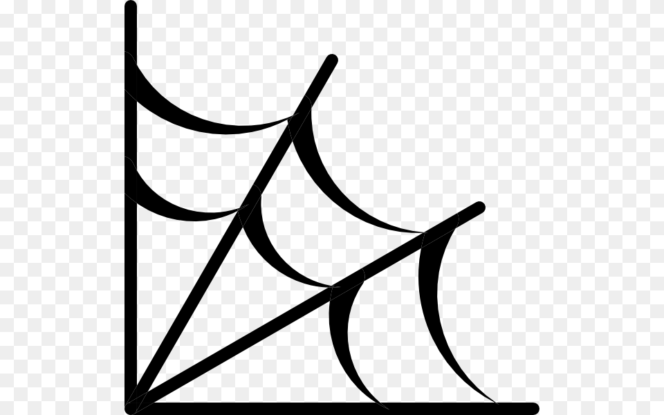 Spider, Bow, Weapon, Stencil, Triangle Free Transparent Png