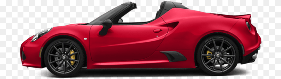 Spider Alfa Romeo 4c Side View, Alloy Wheel, Vehicle, Transportation, Tire Png Image