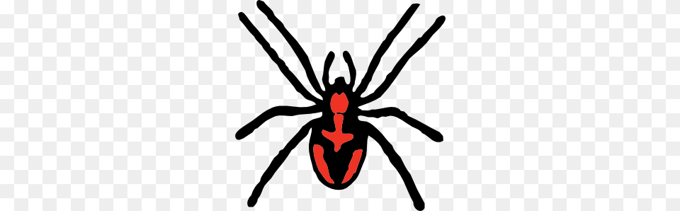 Spider Clip Art, Animal, Invertebrate, Black Widow, Bow Png Image