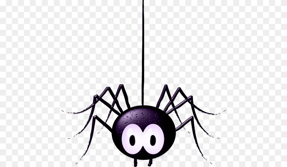 Spider Clipart Arana Cartoon Transparent Background Spider, Lighting, Chandelier, Lamp, Light Free Png Download