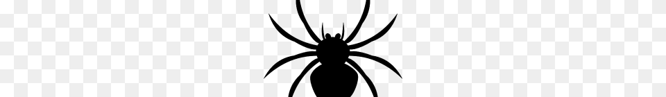 Spider Clipart Black And White Black And White Spider In A Web, Gray Png