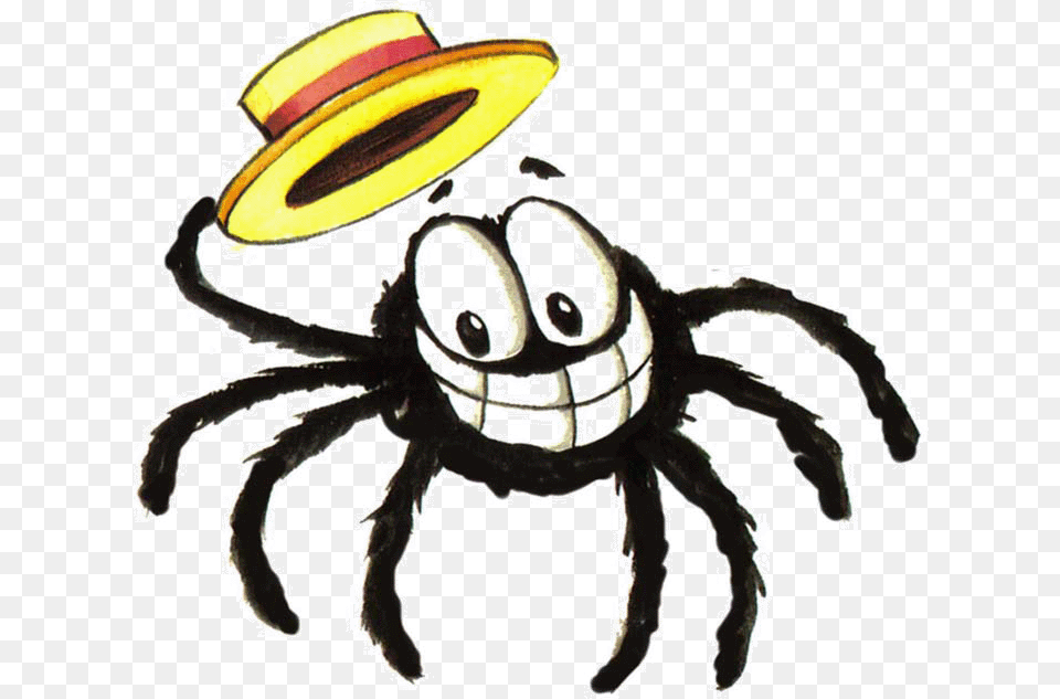 Spider Clipart Silly Animated Spiders, Clothing, Hat, Animal, Invertebrate Free Transparent Png