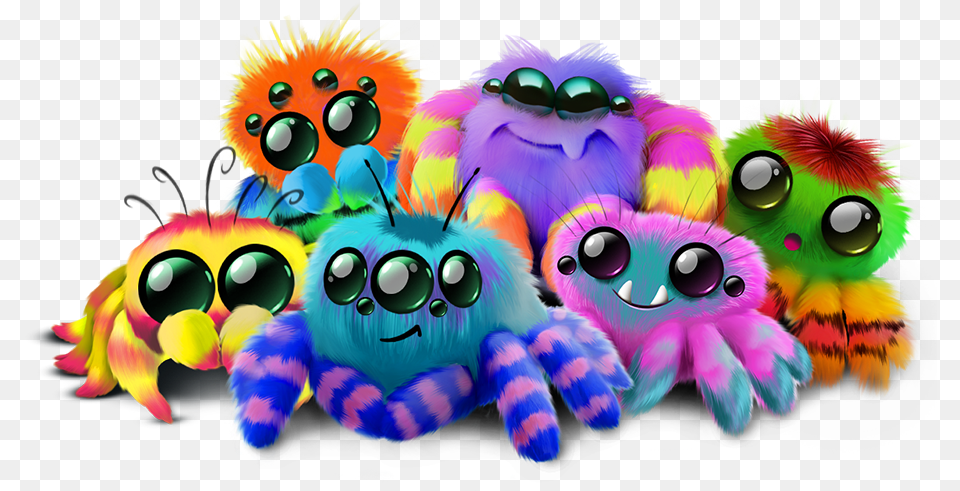 Spider Design Yellies Hasbro, Plush, Toy Free Png Download