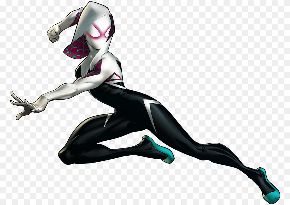 Spider Gwen, Adult, Female, Person, Woman Png