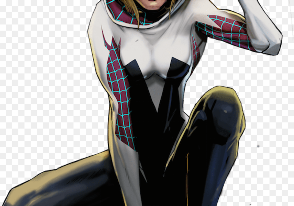 Spider Gwen Comic Spider Gwen, Adult, Female, Person, Woman Png Image