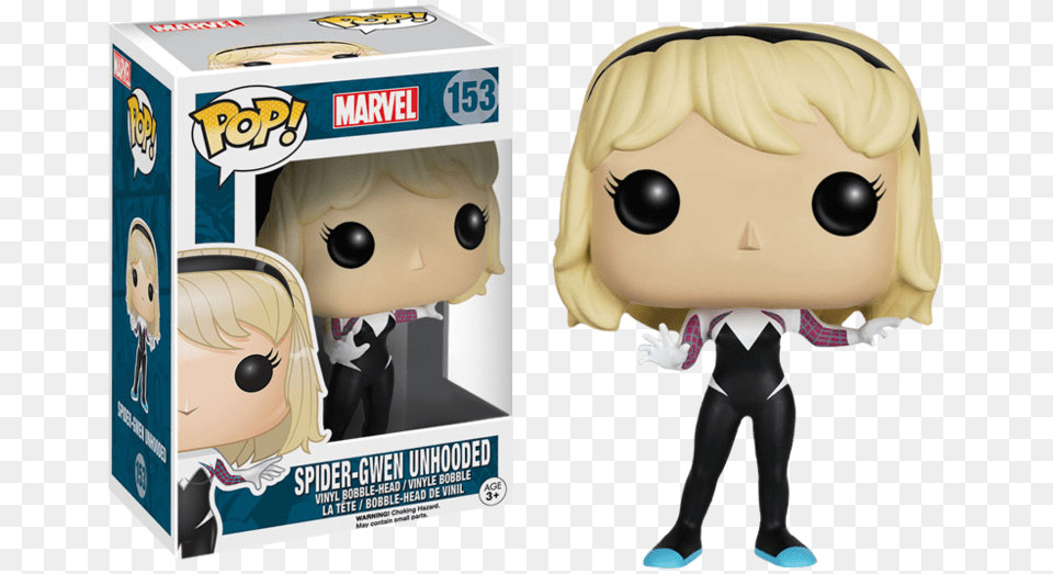 Spider Gwen Funko Pop, Toy, Face, Head, Person Png Image