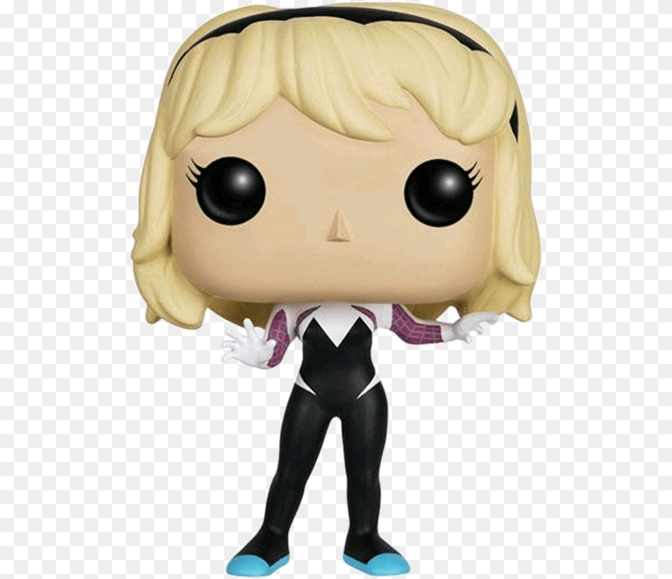 Spider Gwen Unhooded Us Exclusive Spider Gwen Pop, Doll, Toy, Person Png Image