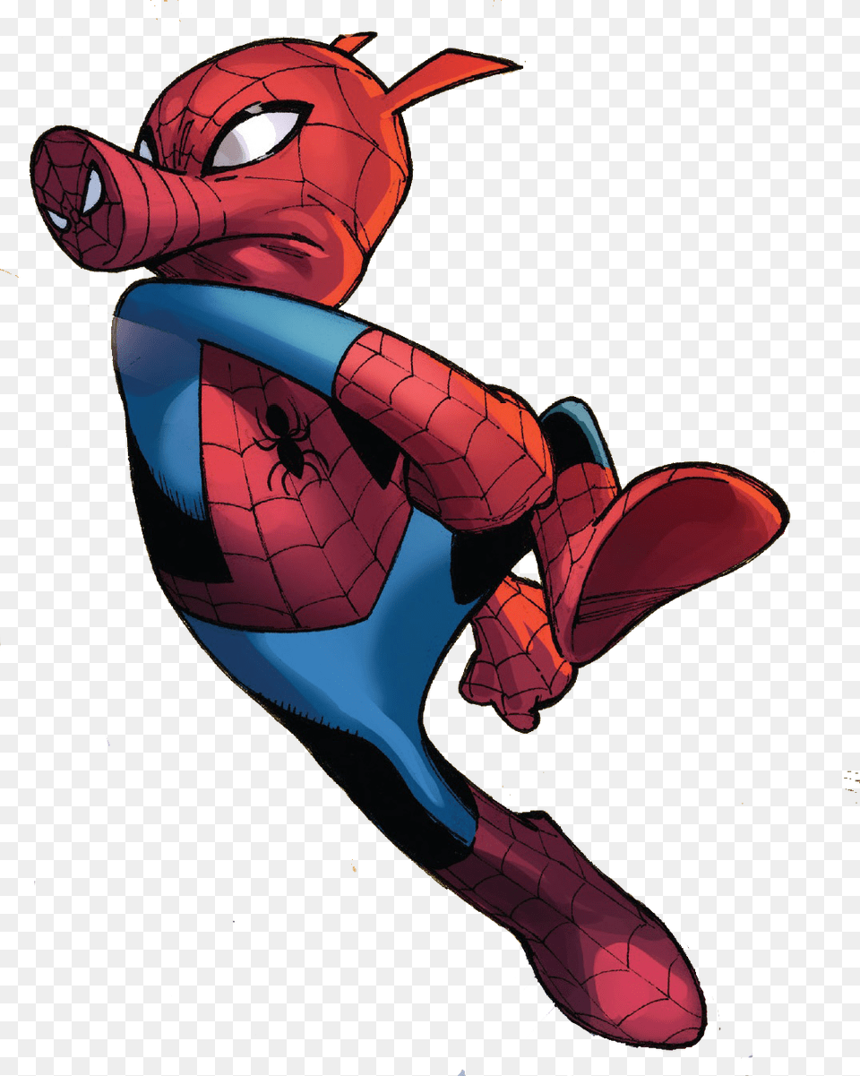 Spider Ham Marvel Database Fandom Powered, Book, Comics, Publication, Cartoon Free Png