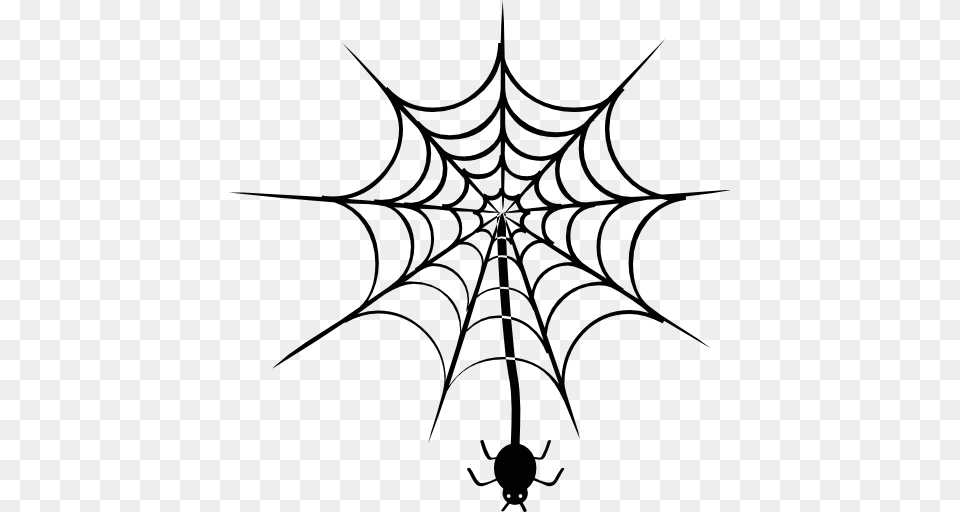 Spider Hanging Of Web, Spider Web Free Transparent Png
