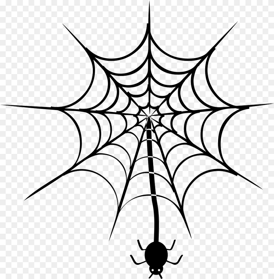 Spider Hanging Of Web Jaring Laba Laba Spiderman, Spider Web Free Png Download