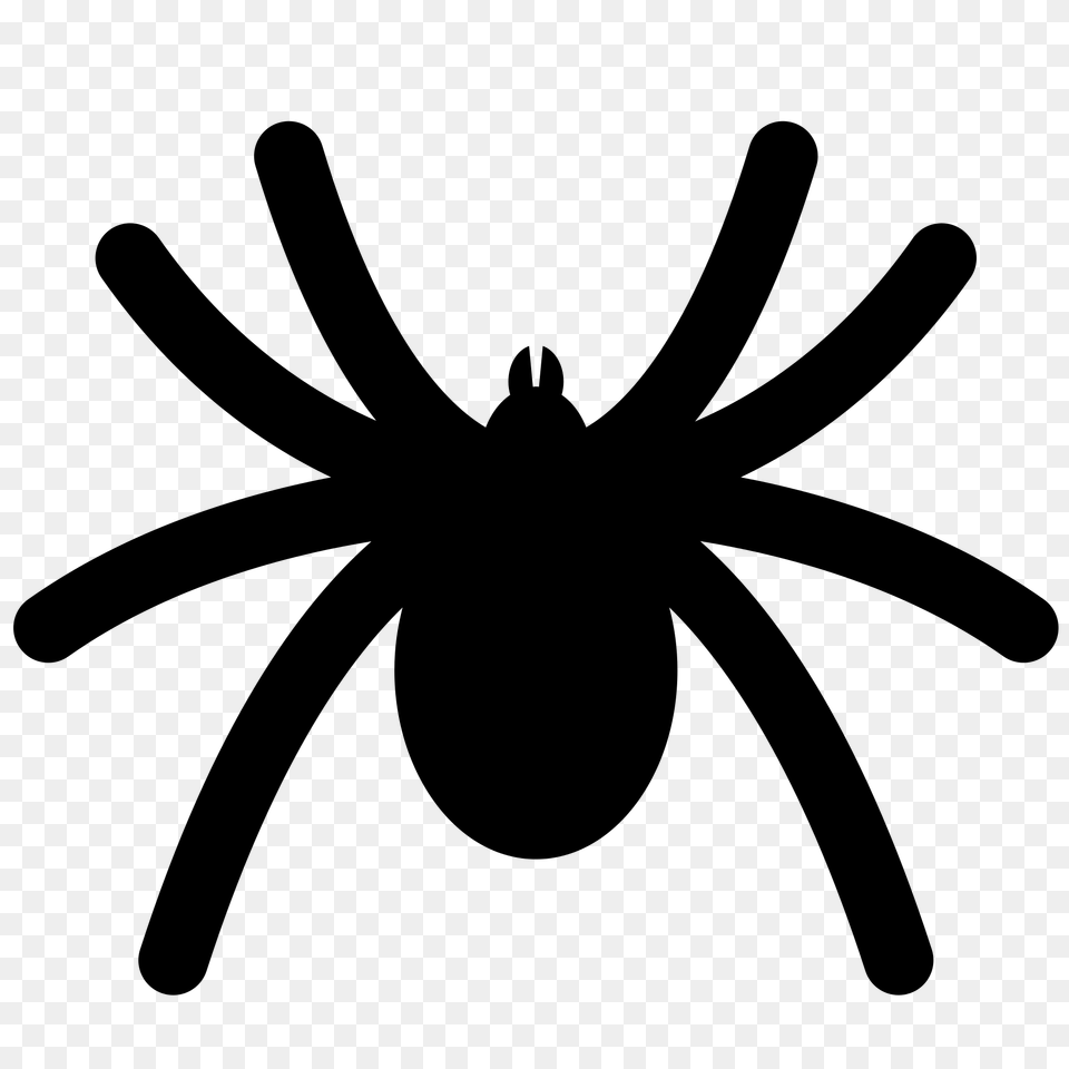 Spider Icon, Gray Png
