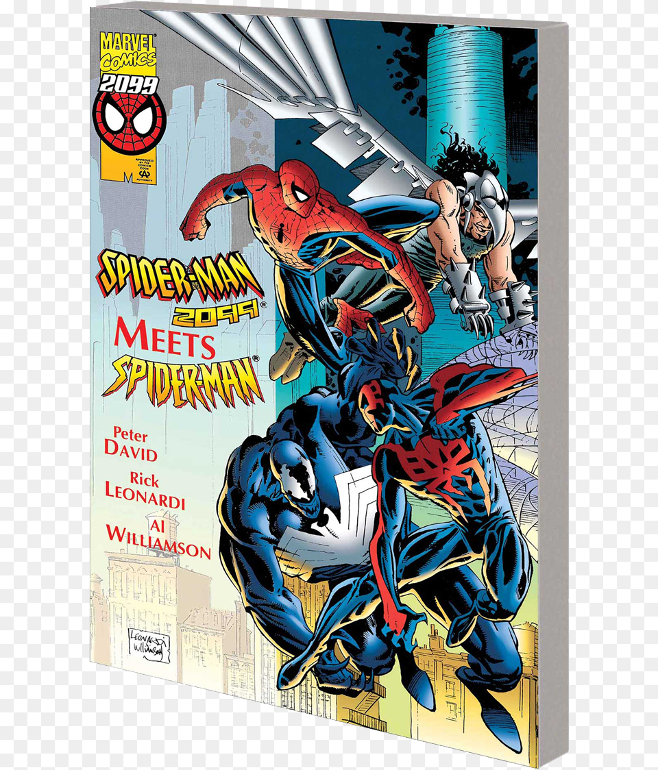 Spider Man 2099 Meets Spider Man, Book, Comics, Publication, Batman Png