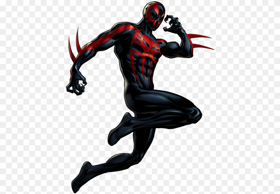 Spider Man 2099 Miguel O39hara Spider Man 2099 Marvel Avengers Alliance, Adult, Female, Person, Woman Free Png Download