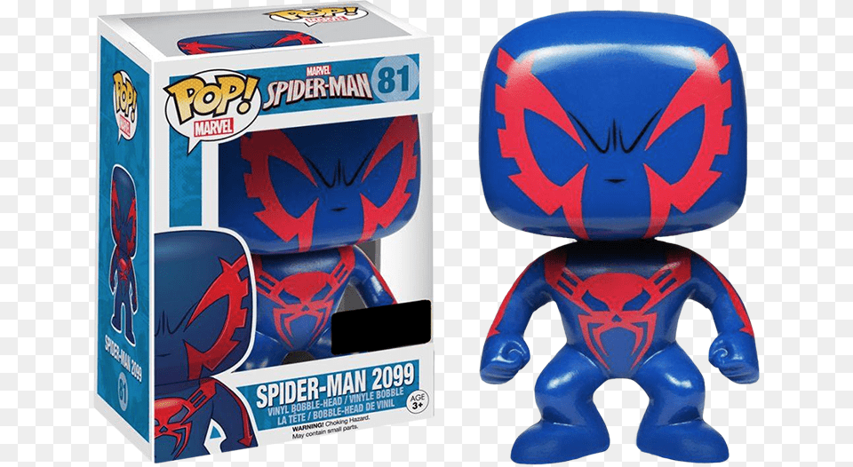 Spider Man 2099 Pop Vinyl Figure By Funko Figurine Pop Spiderman, Toy, Robot, Ball, Football Free Png