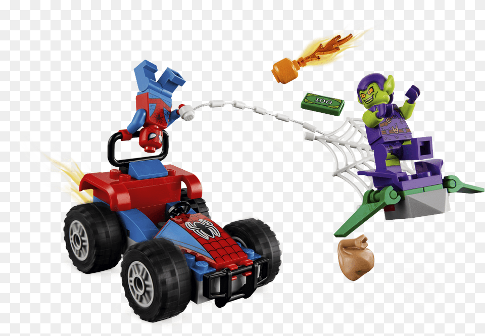 Spider Man Car Chase Lego, Device, Grass, Lawn, Lawn Mower Free Transparent Png