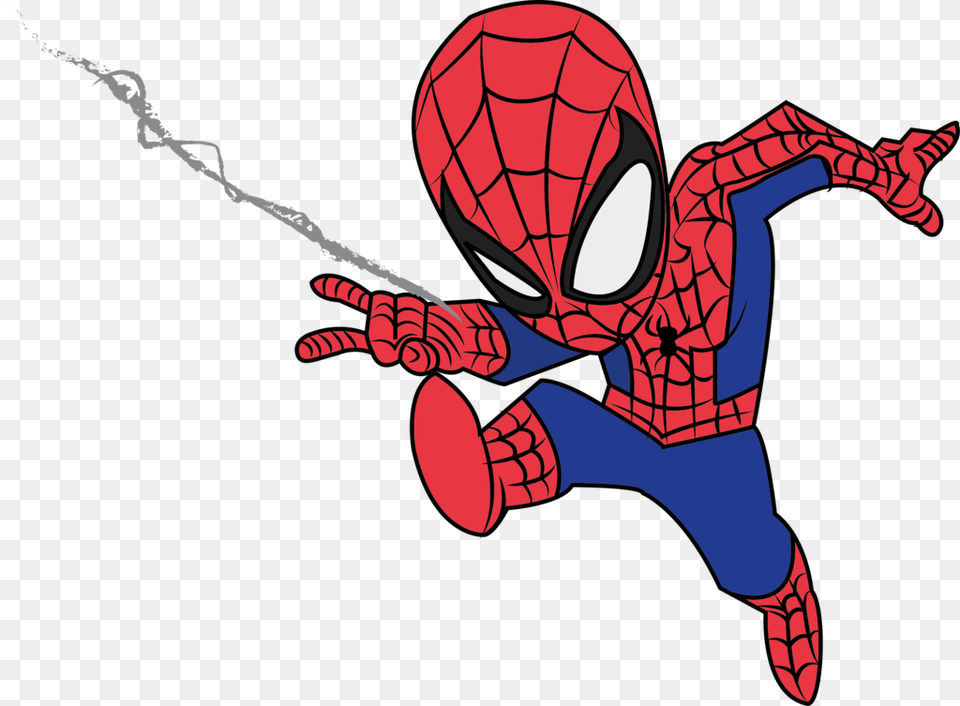 Spider Man Cartoon Arts, Book, Comics, Publication, Baby Free Png Download