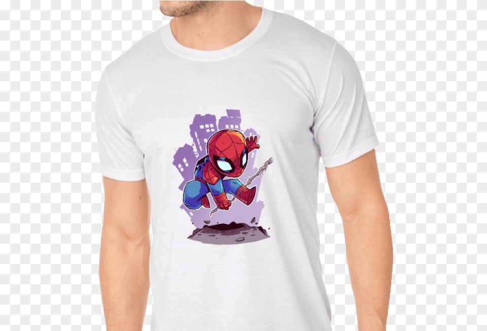 Spider Man Chibi, Clothing, T-shirt, Shirt, Baby Free Transparent Png