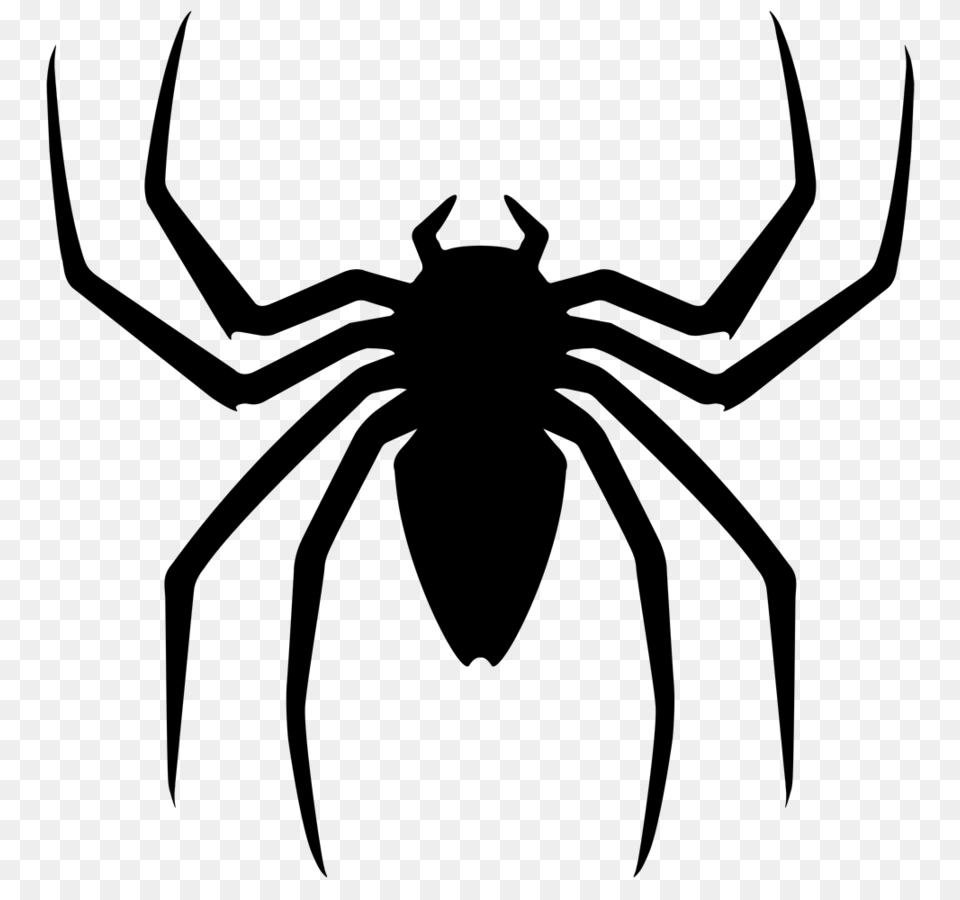 Spider Man Clipart Balck, Gray Png