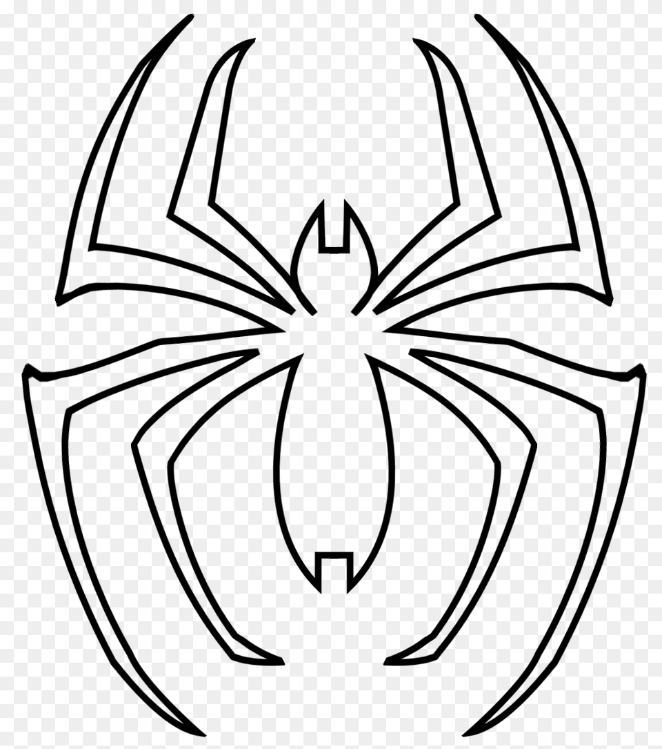 Spider Man Clipart Traceable, Stencil, Animal, Invertebrate, Kangaroo Png Image