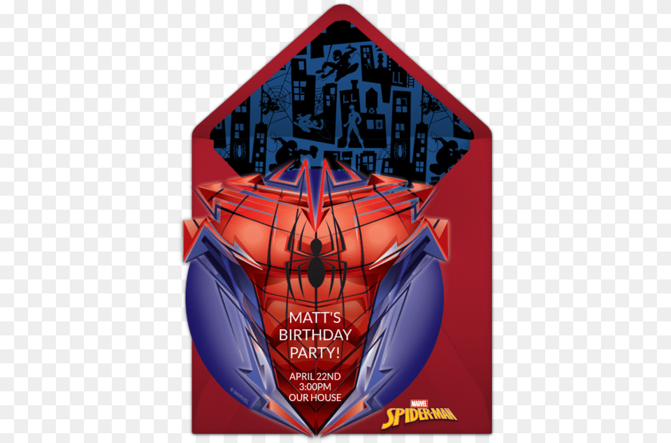 Spider Man Costume Online Invitation Marvel Spiderman Luggage Set, Advertisement, Poster, Person, Dynamite Free Png Download