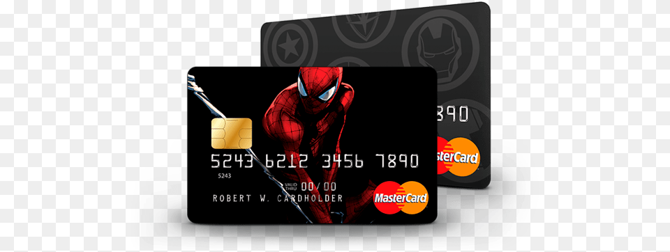 Spider Man Credit Card, Text, Adult, Male, Person Free Png