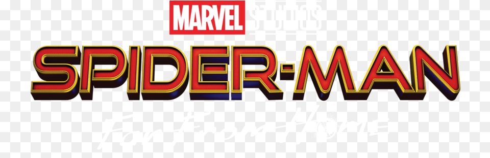 Spider Man Far From Home Logo Marvel Comics, Light, Text Free Png