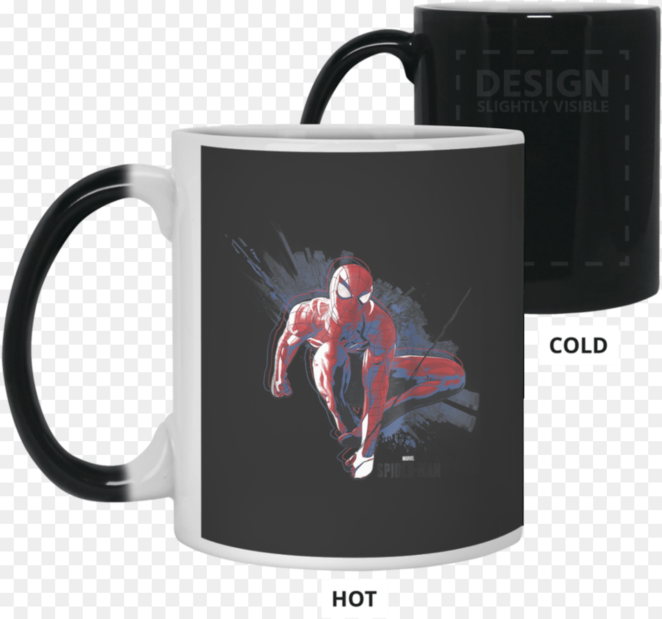 Spider Man Game Abstract City Swing Graphic Mug, Cup, Adult, Male, Person Png