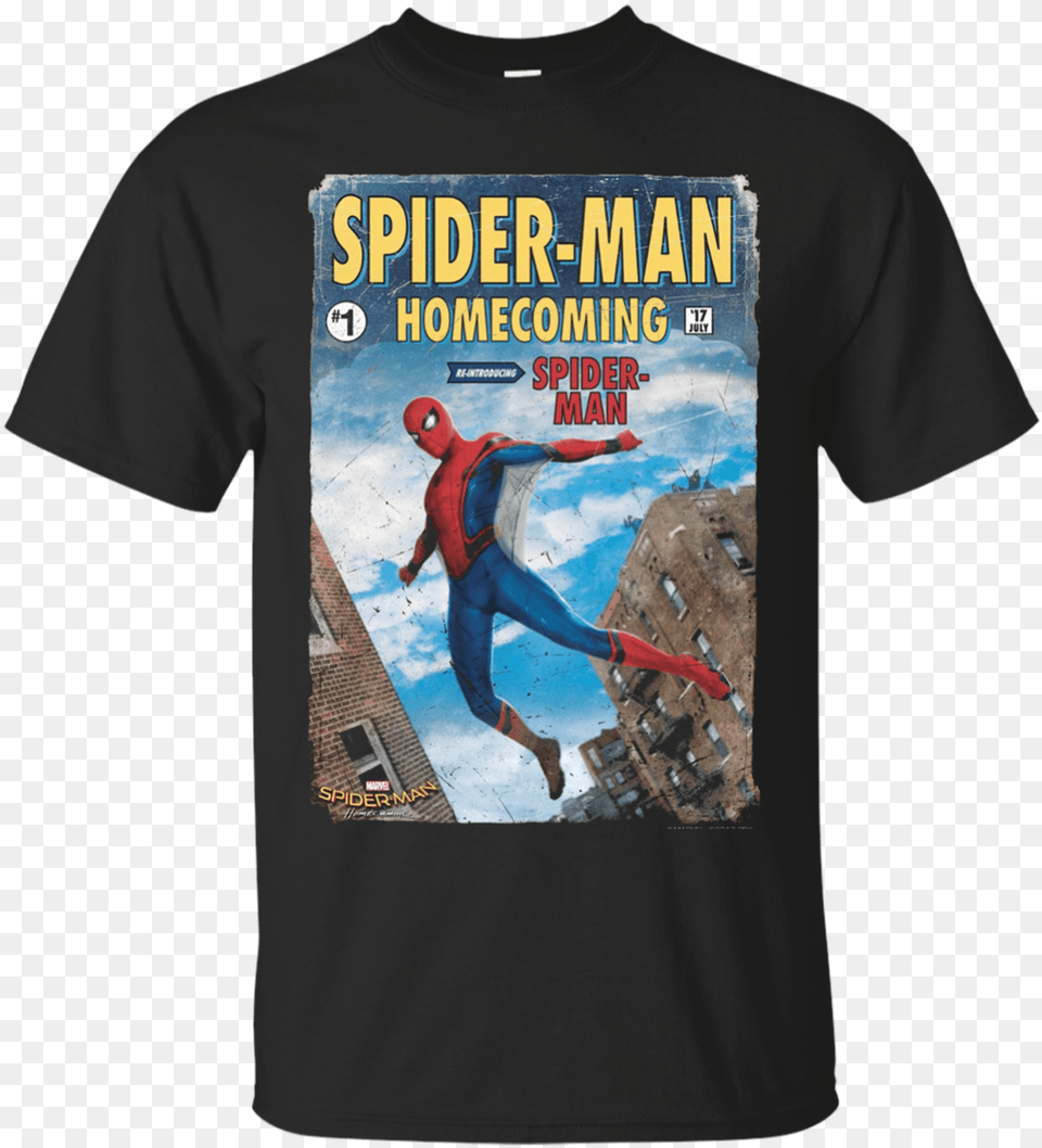 Spider Man Homecoming Comic Style, Clothing, T-shirt, Person Free Png