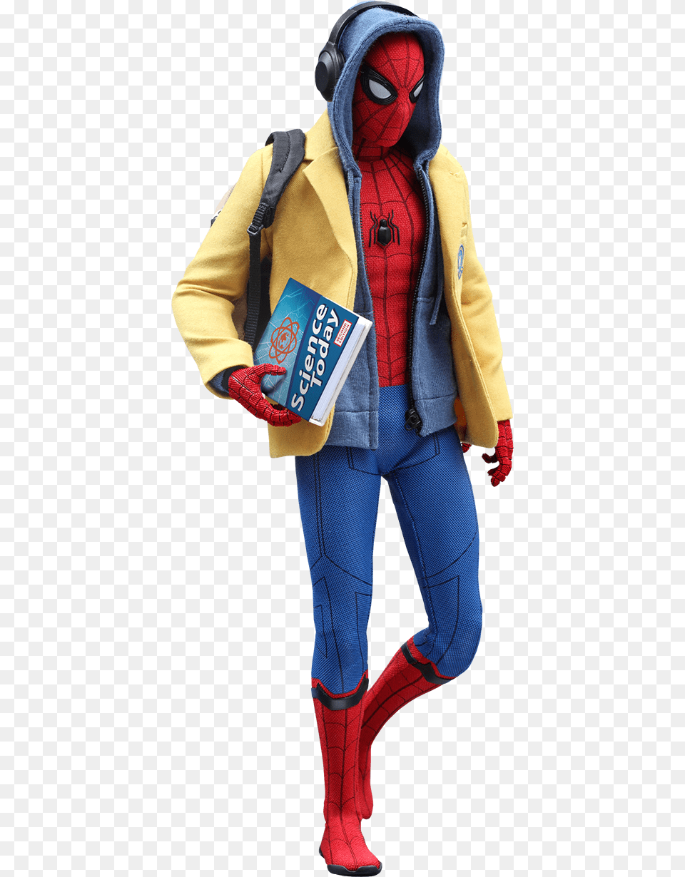 Spider Man Homecoming School Jacket, Clothing, Coat, Adult, Person Free Transparent Png