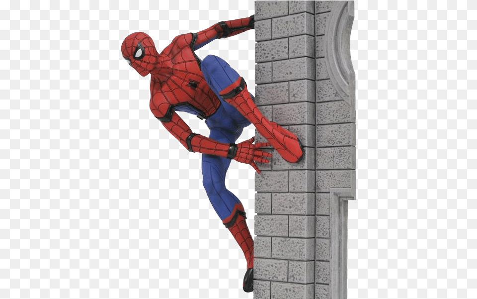 Spider Man Homecoming Spider Man Homecoming Marvel Gallery Figure Spider Man, Brick, Book, Comics, Publication Png Image