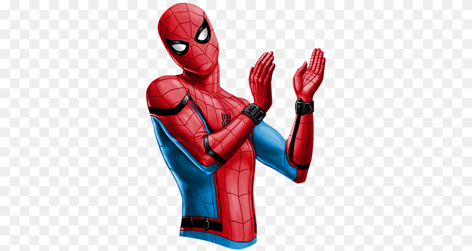 Spider Man Homecoming Sticker Marvel, Clothing, Glove, Adult, Female Png Image