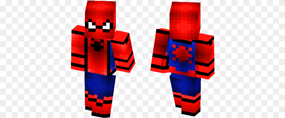 Spider Man Homecoming Suit Spiderman Ps4 Skin Minecraft, Person Png Image