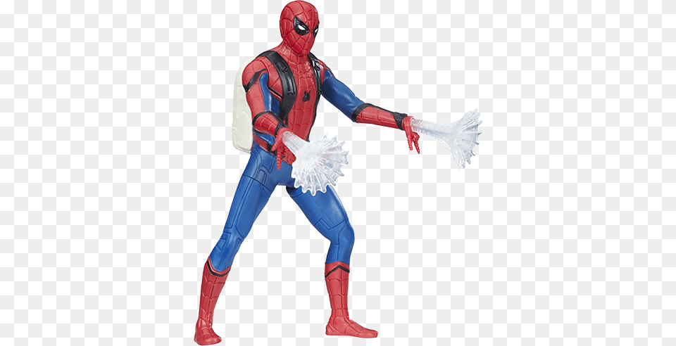 Spider Man Homecoming Web City Figure Spider Man Spiderman Homecoming Action Figures Hasbro, Clothing, Costume, Person, Adult Png Image