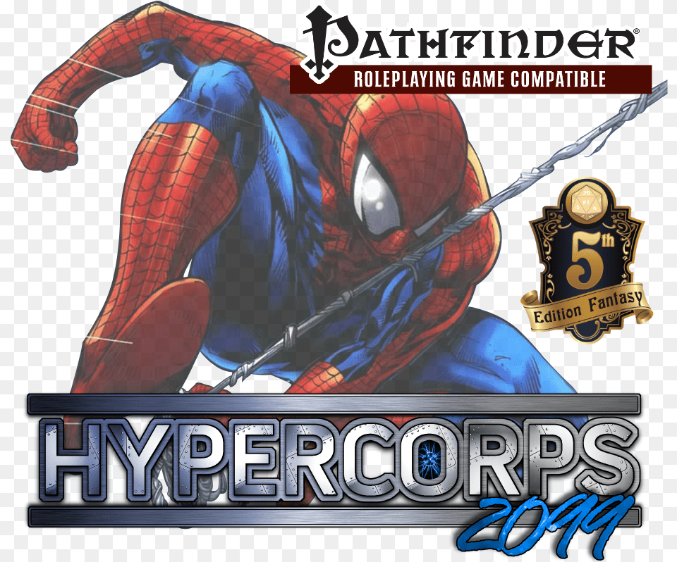 Spider Man Hypercorps2099 Promo Dampd Spiderman, Book, Publication, Comics, Adult Free Png