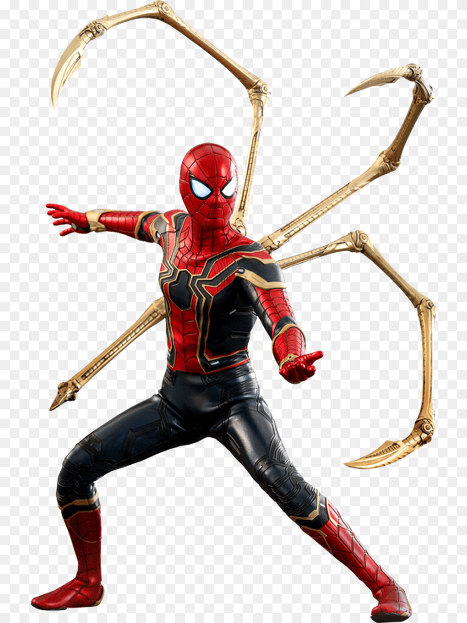 Spider Man Infinity War Suit, Person, Electronics, Hardware, Clothing Png Image