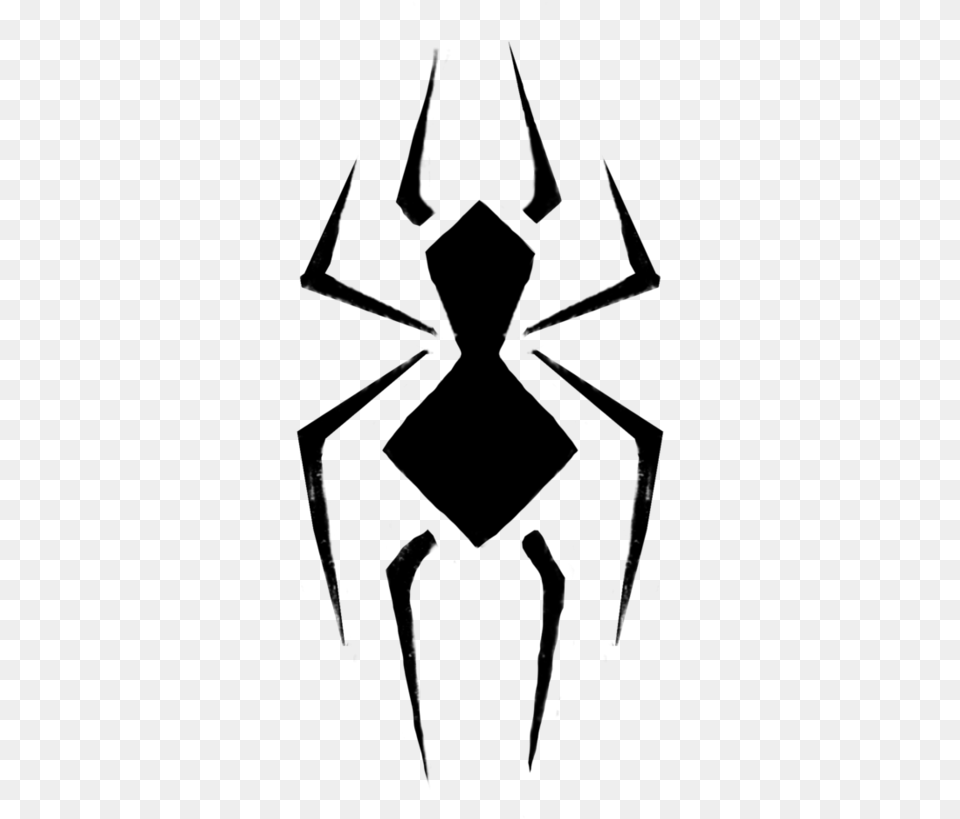 Spider Man Logo Graphic Design Spider Man Design Logo, Gray Free Png Download