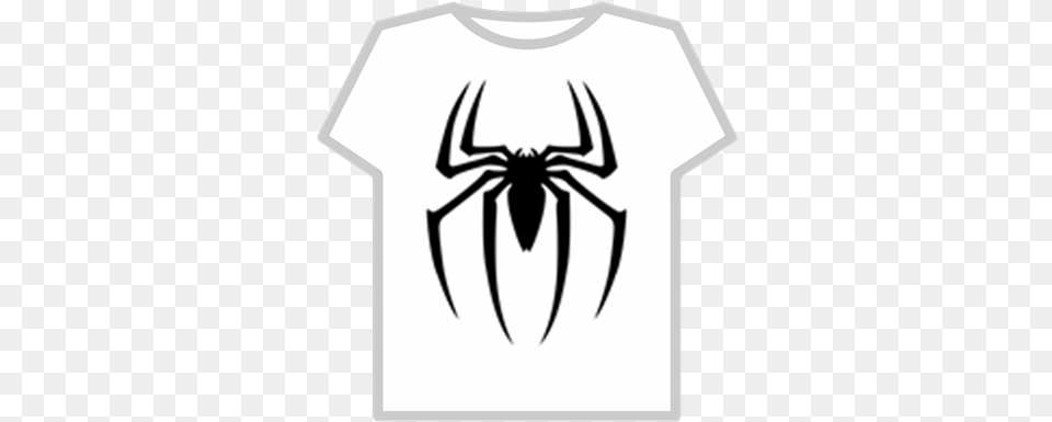 Spider Man Logo V1 Roblox Logo Spiderman, Clothing, T-shirt, Animal, Invertebrate Free Transparent Png