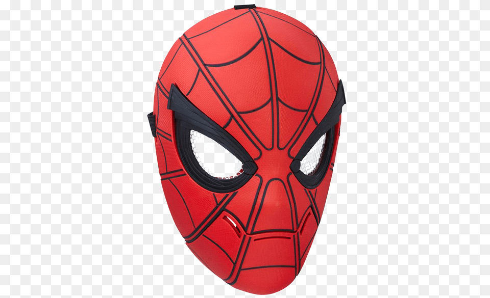 Spider Man Mask Transparent Spiderman Homecoming Mask, Ball, Football, Soccer, Soccer Ball Png Image