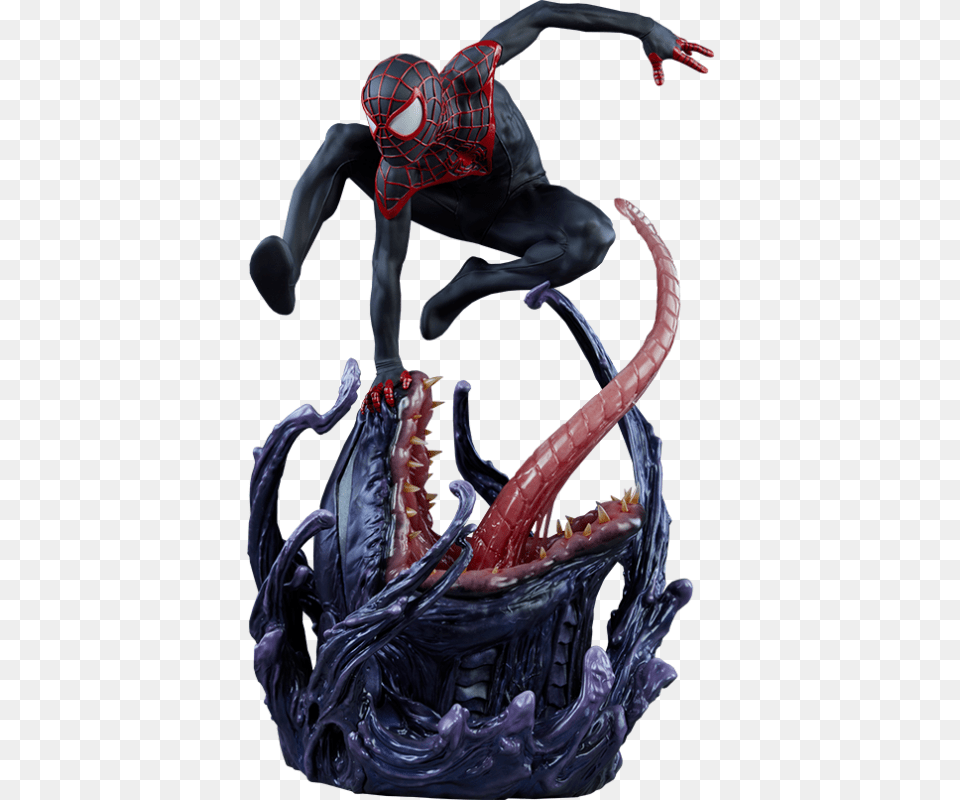 Spider Man Miles Morales Premium Format Figure, Adult, Male, Person, Electronics Free Transparent Png