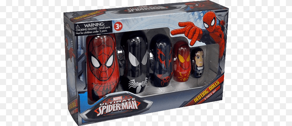 Spider Man Nesting Doll Set Marvel Spider Man Nesting Dolls, Helmet Png