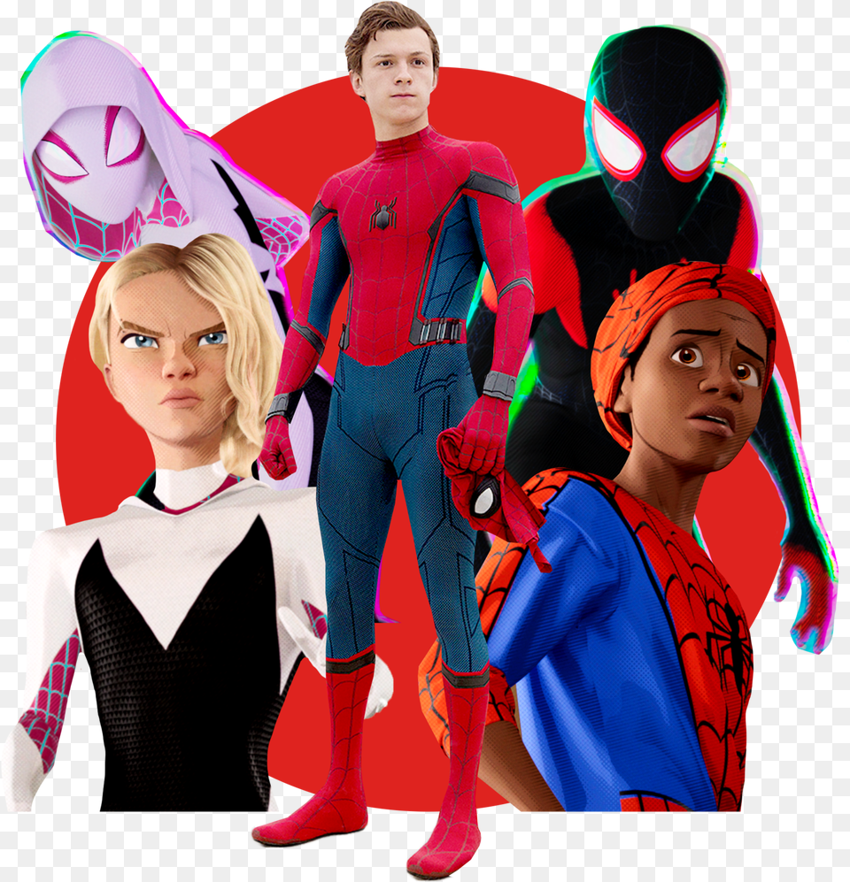 Spider Man No Mask, Adult, Person, Female, Costume Free Transparent Png