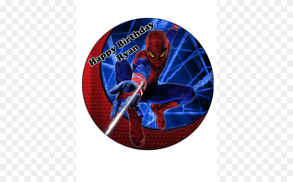 Spider Man Photo Round Shape, Person, Racket, Mat Free Png