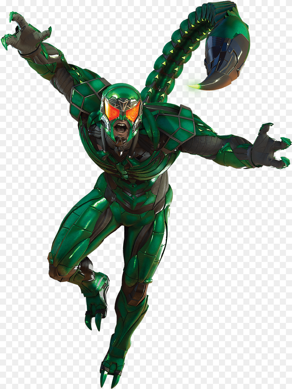 Spider Man Ps4 Spider Man Ps4 Scorpion, Green, Alien, Person, Accessories Free Transparent Png