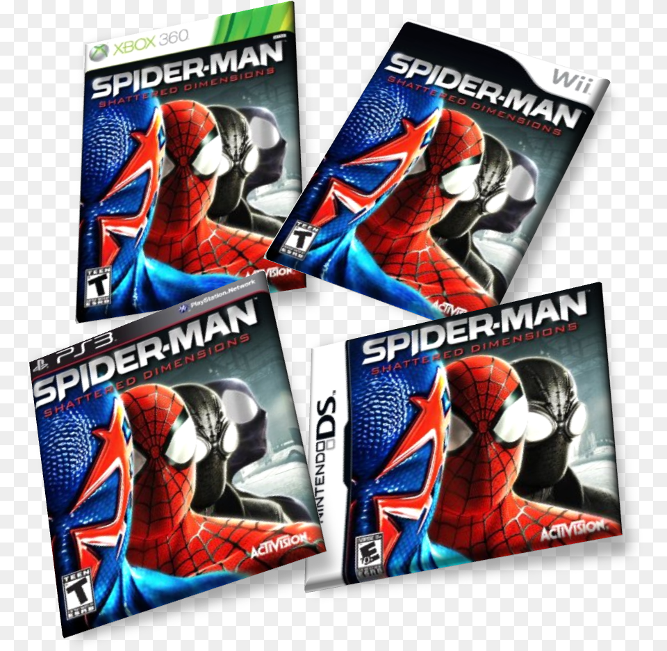 Spider Man Shattered Dimensions Psp, Advertisement, Poster, Adult, Publication Free Png