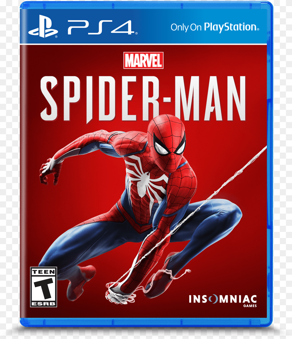 Spider Man Swings To Ps4 On September Spider Man Ps4 Box Art, Book, Publication, Adult, Female Free Transparent Png