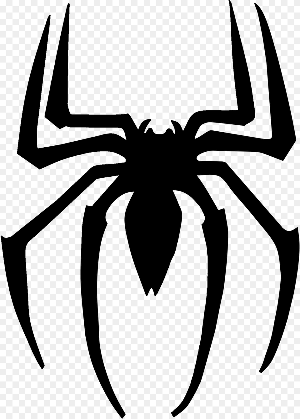Spider Man Venom Logo Superhero Transparent Background Spiderman Logo, Gray Free Png