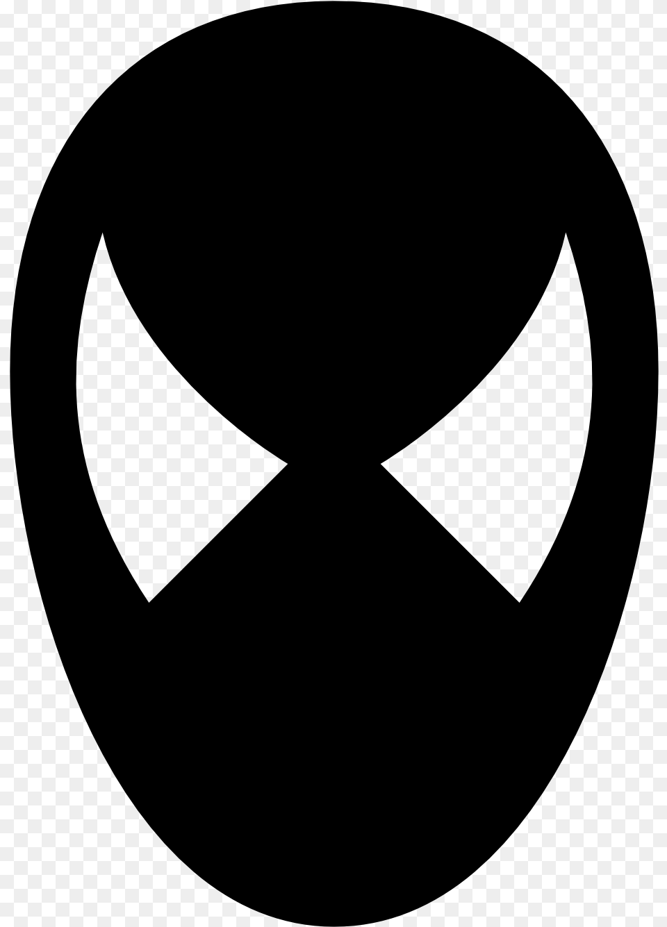 Spider Man Venom Punisher Iron Man Joker Black Silhouette Of Spiderman Face, Gray Free Png Download