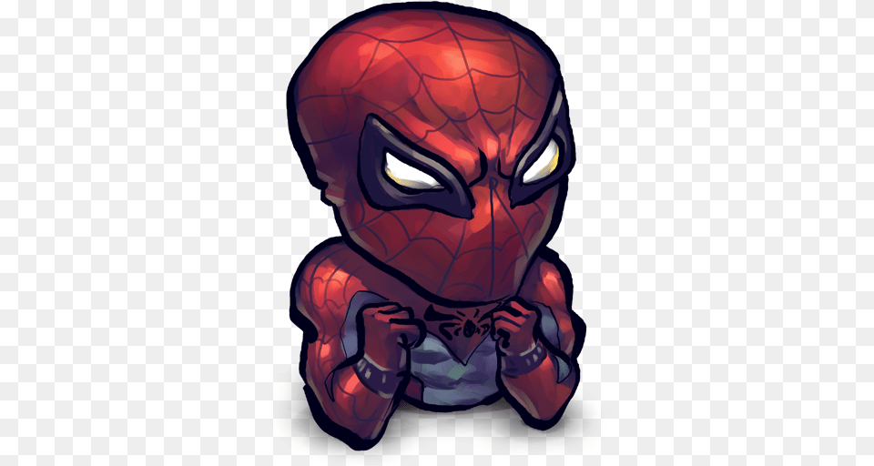 Spider Man Watercolor Icon Clipart Iconbugcom Dream League Soccer Spiderman Logo, Alien, Baby, Person, Art Free Png