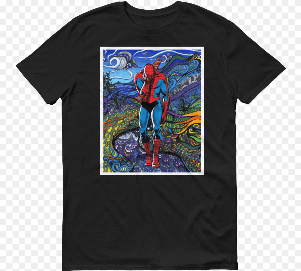 Spider Man39s Lsd Trip Mac Demarco Concert Merch, Clothing, T-shirt, Adult, Female Png