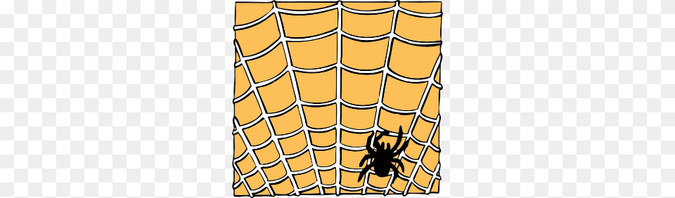 Spider On A Spider Web Clip Art, Animal, Invertebrate, Reptile, Sea Life Free Transparent Png